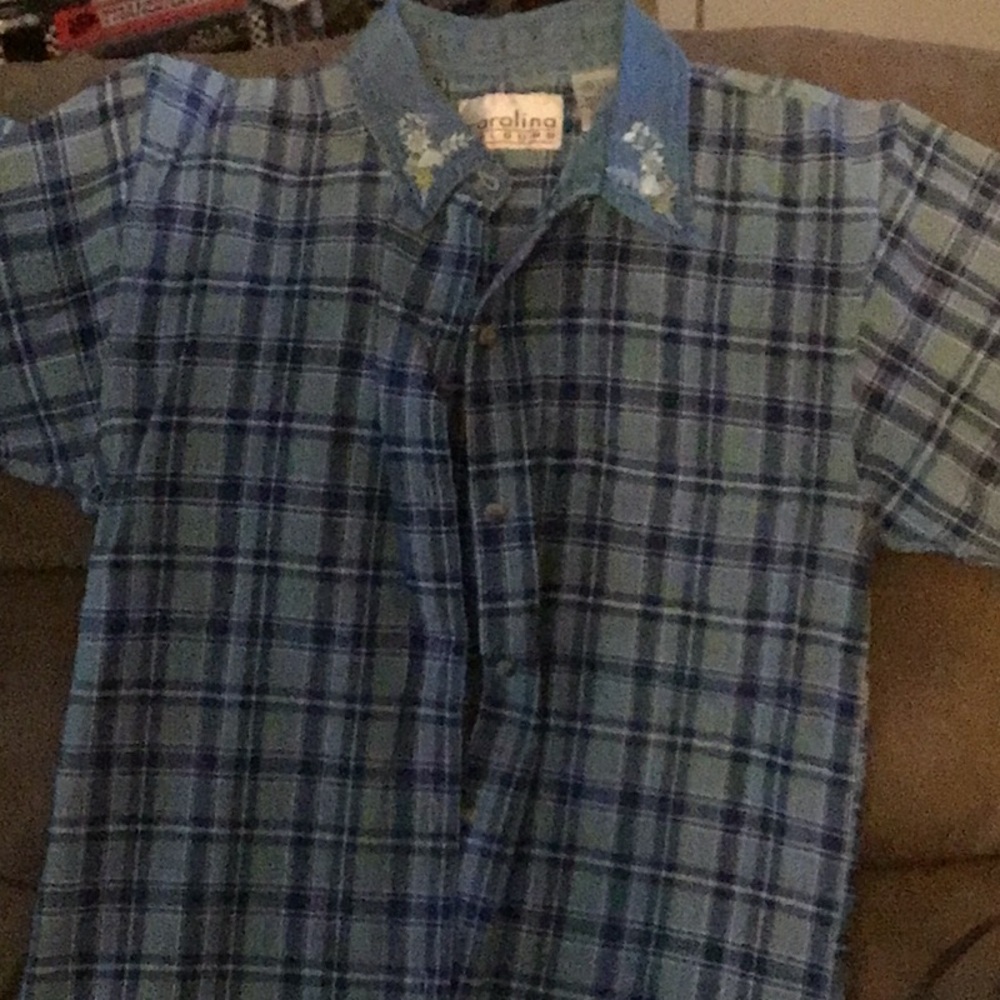 Blue Plaid Shirt